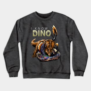 Fighting Dinosaurs Crewneck Sweatshirt